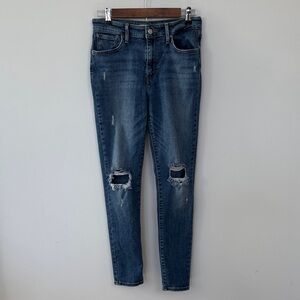 Levi’s 721 destructed high rise skinny jeans
